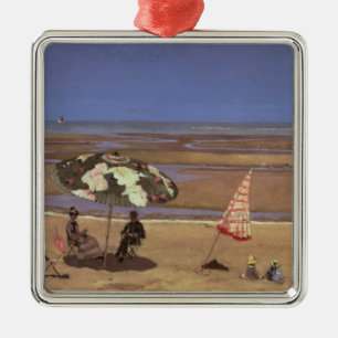 The Beach Metal Ornament