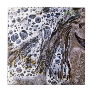 THE BEACH, SEAWEED, WATER AND SAND CERAMIC TILE