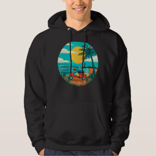The Beach Summer Life Sun Bike Hippie Style Vacati Hoodie