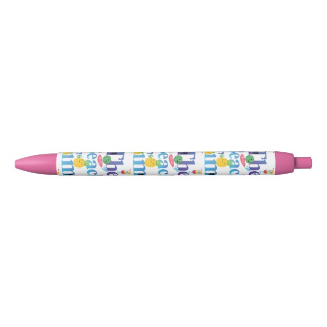 The Beach Time Black Ink Pen (Front)