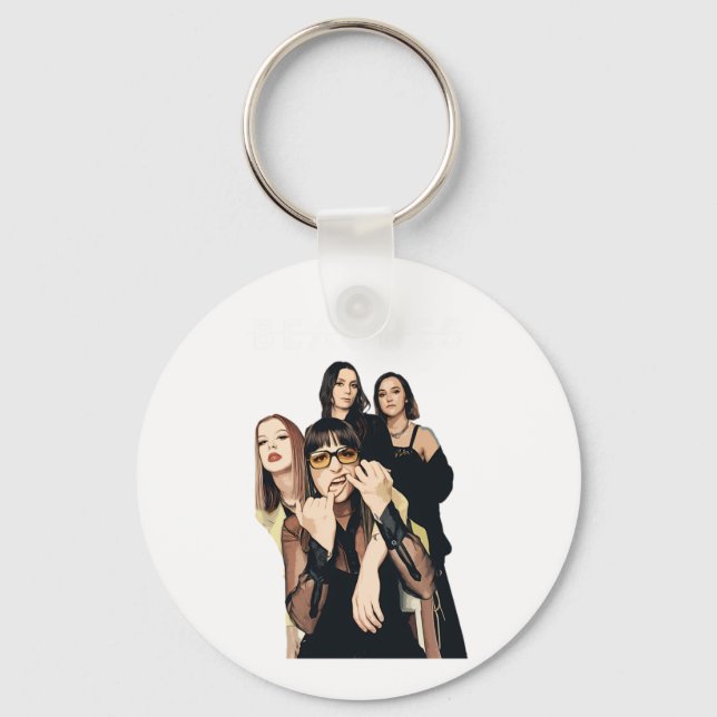The Beache's Band Artwork Sticker  Key Ring (Front)