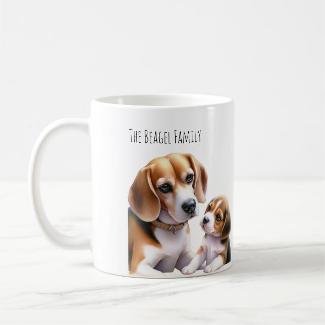 The Beagel Family Coffee Mug (Left)