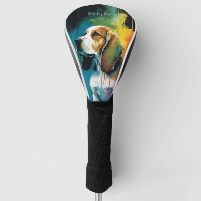 The Beagle Dog - Composition 004 Golf Head Cover (Front)