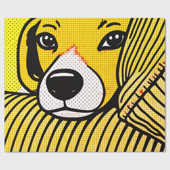 The beagle's head rested on the armrest. wrapping paper (Flat)