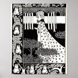 The Beale Isoud at Joyous Gard, Aubrey Beardsley Poster