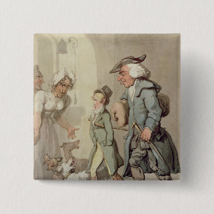 The Bear and Bear Leader 15 Cm Square Badge