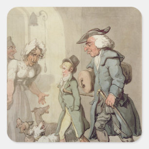 The Bear and Bear Leader Square Sticker