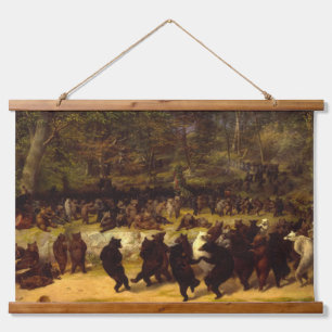 The Bear Dance, 1870 by William Holbrook Beard Hanging Tapestry