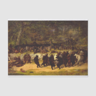 The Bear Dance by William Holbrook Beard Tissue Paper