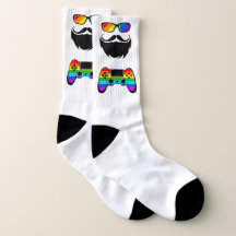The Bear Geek's Rainbow LGBT Pride socks