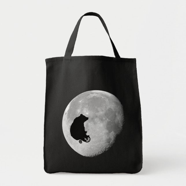 The Bear in the Moon Tote Bag (Front)