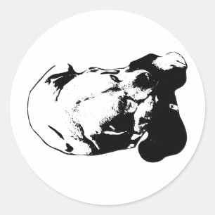 The Bear Stays Classic Round Sticker