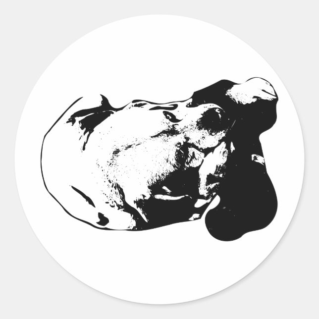 The Bear Stays Classic Round Sticker (Front)
