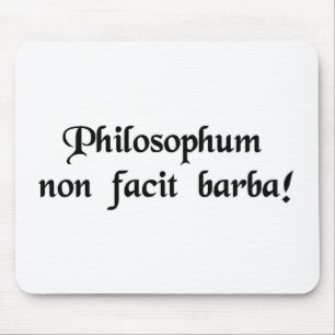The beard does not define a philosopher. mouse pad