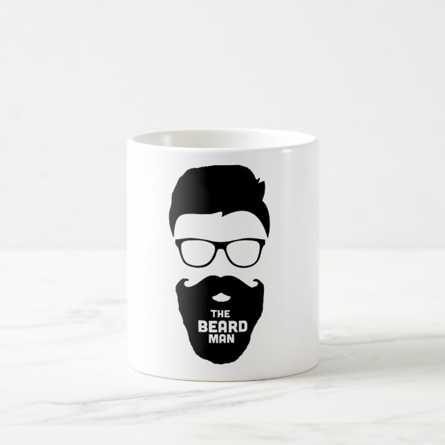The beard man coffee mug (Center)