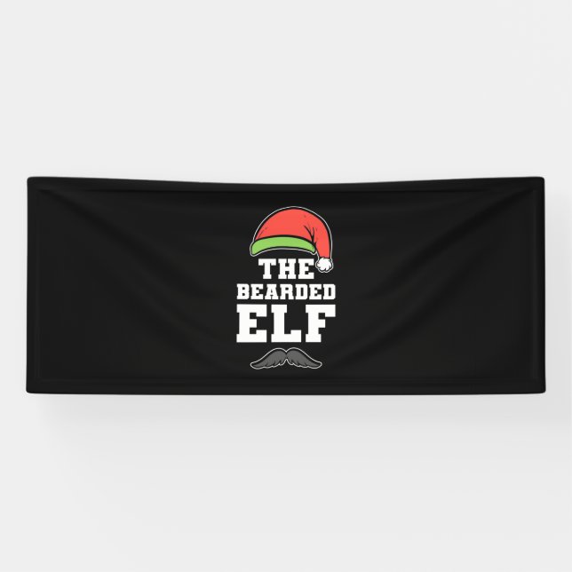 The Bearded Elf Christmas Banner (Horizontal)