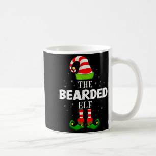 The Bearded Elf Christmas Pjs Matching Pajama  Coffee Mug