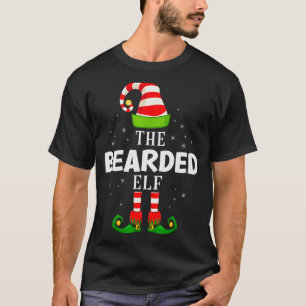 The Bearded Elf Christmas Pjs Matching Pajama T-Shirt