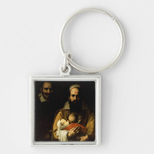 The Bearded Woman Breastfeeding, 1631 Key Ring