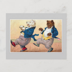 "The Bears' Cakewalk" Postcard