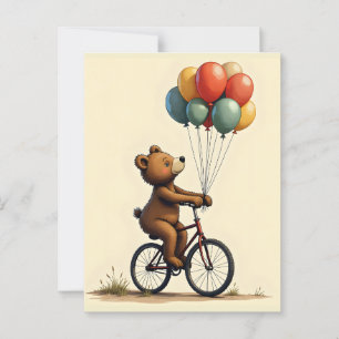The Bear's Joyful Ride Postcard