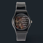 The Beast Beyond My Mask Watch<br><div class="desc">A minimalist exploration of systemic limits and the consequences of overstepping. The piece serves as a silent vigil. Don't bother yourself,  save your time and energy by warning them of the beast they risk to face if they cross certain limits.</div>