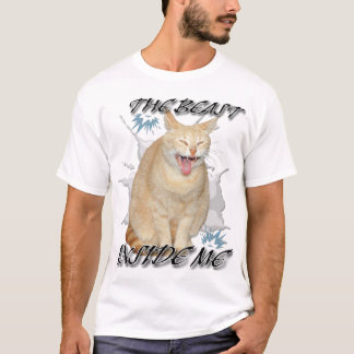 The Beast Inside Me funny meme cat shirt