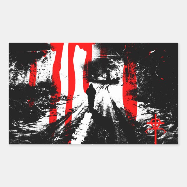 The Beast Inside Rectangular Sticker (Front)