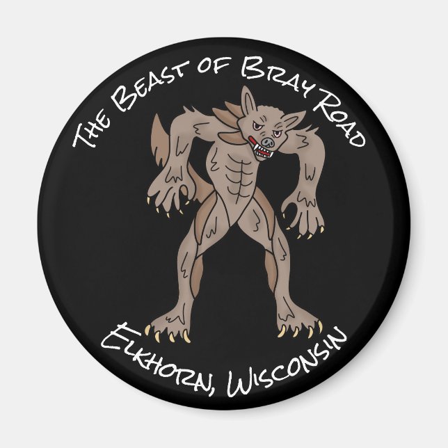 The Beast of Bray Road | Wisconsin Werewolf Magnet (Front)