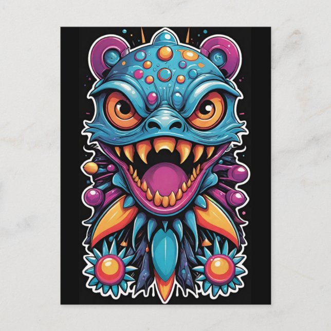 The Beast Will Feast Without Warning - Ken Gauge Postcard (Front)