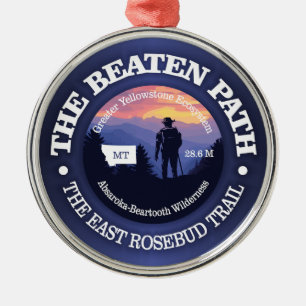 The Beaten Path (rd2) Metal Ornament