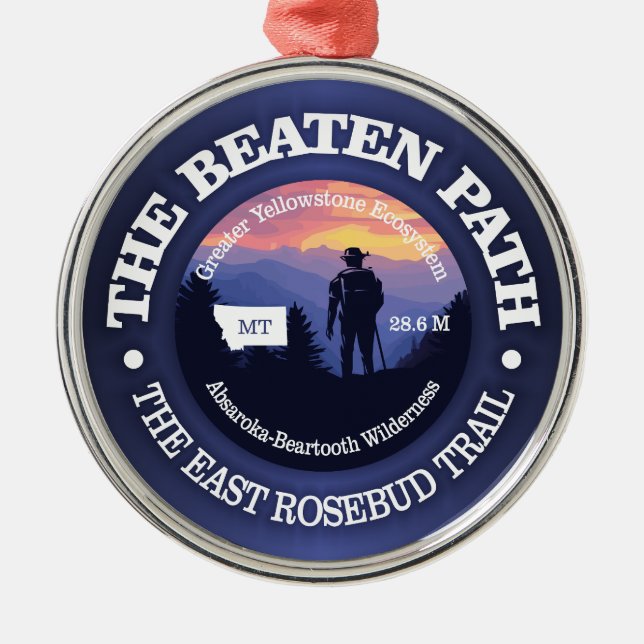 The Beaten Path (rd2) Metal Ornament (Front)