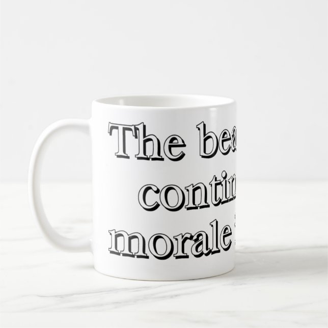"The Beatings Will Continue Until Moral Improves" Coffee Mug (Left)