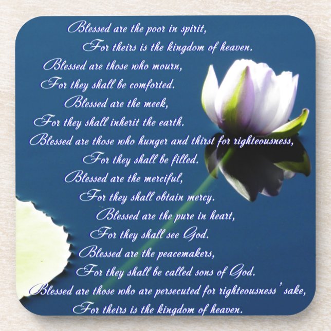 The Beatitudes Coaster (Front)