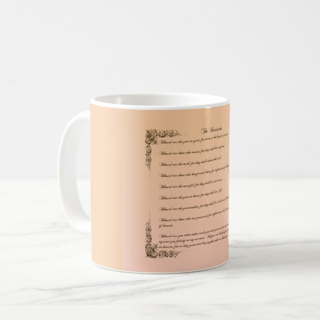 The Beatitudes Coffee Mug (Front Left)