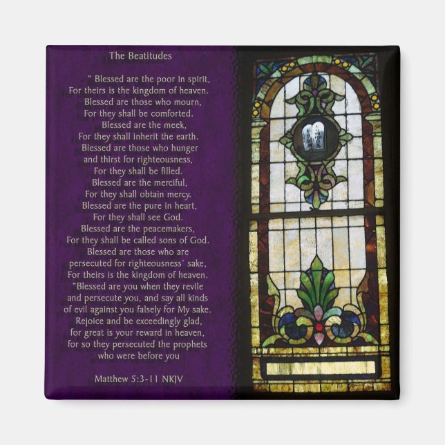 The Beatitudes Magnet (Front)