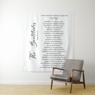 The Beatitudes Matthew 5:2-12 Bible Scripture Tapestry
