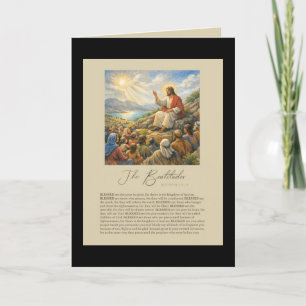 The Beatitudes Matthew 5:3–12 Sermon on the Mount Card