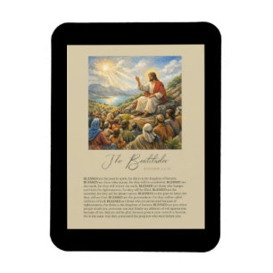 The Beatitudes Matthew 5:3–12 Sermon on the Mount Magnet