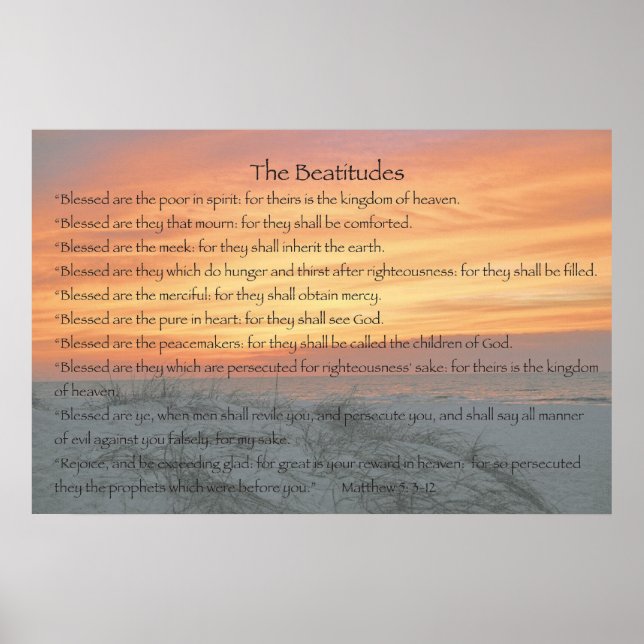 The Beatitudes Poster (Front)