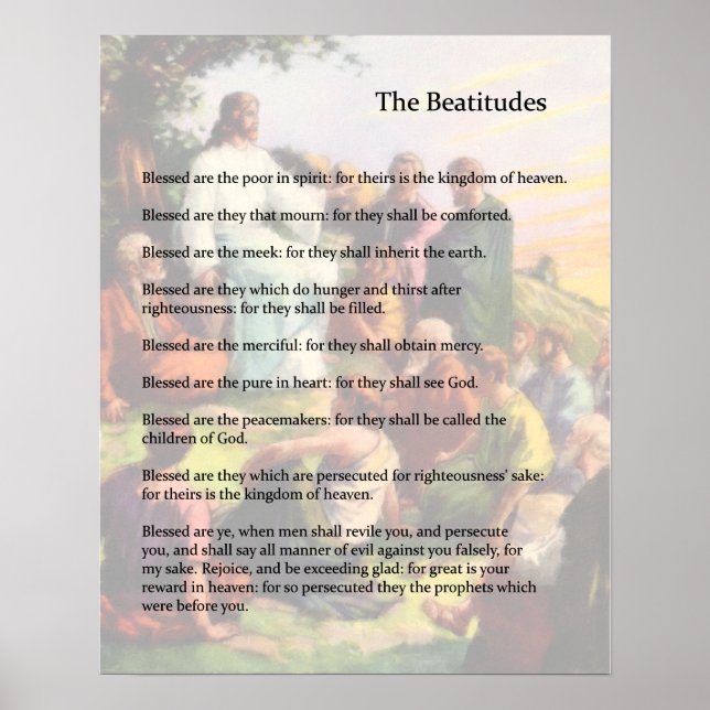 The Beatitudes Poster (Front)