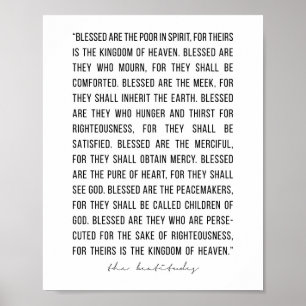 The Beatitudes Poster
