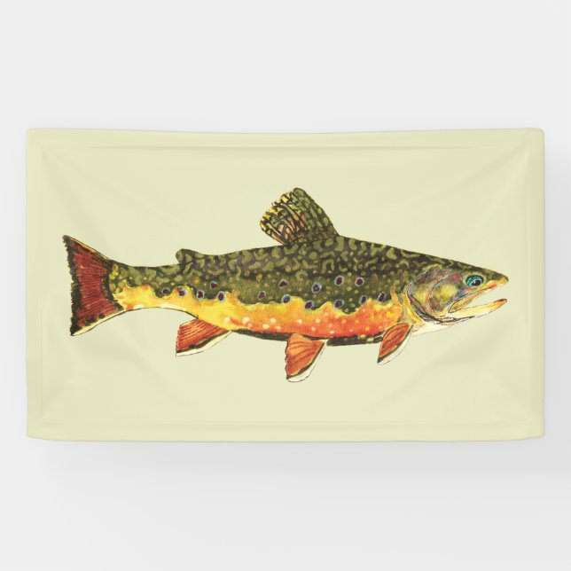 The Beautiful Brook Trout Banner (Horizontal)