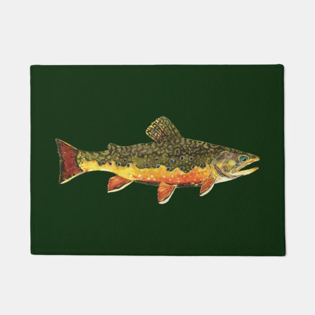 The Beautiful Brook Trout Doormat (Front)