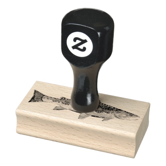 The Beautiful Brook Trout Rubber Stamp (Stamp)