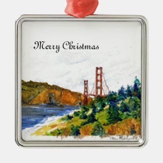 The Beautiful Golden Gate Bridge Metal Tree Decoration