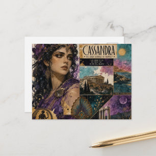 The Beautiful Greek Goddess Cassandra Postcard