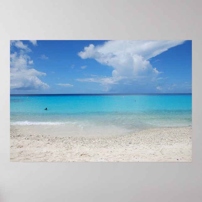 The beautiful Kenepa Grandi beach of Curacao Poster (Front)