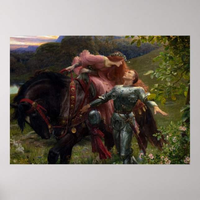 The Beautiful Lady Without Mercy by Frank Dicksee Poster (Front)