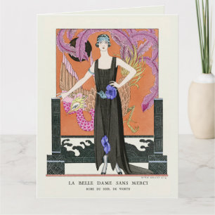 The Beautiful Lady without Mercy by George Barbier Card